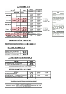 Preu llicència anual 2016