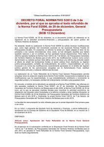 Norma Foral General Presupuestaria Bizkaia: Texto Refundido