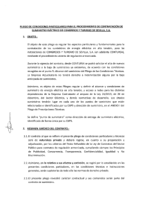 PLIEGO DE COND¡CIONES PARTICULARES PARA EL