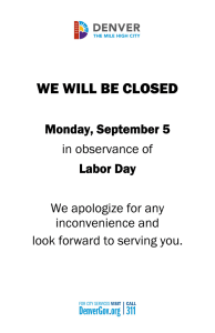 we will be closed
