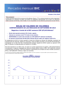 BOLSA DE VALORES DE COLOMBIA