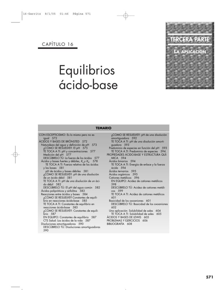 Equilibrios ácido-base