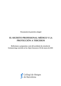 El secreto profesional médico y la protección a terceros