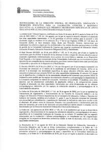 instrucciones de la dirección general de ordenación