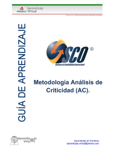 Metodología Análisis de Criticidad (AC).