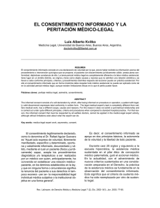 El consentimiento informado y la peritación médico-legal