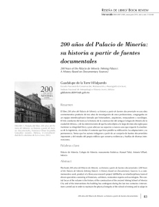 200 años del Palacio de Minería: su historia a partir de fuentes