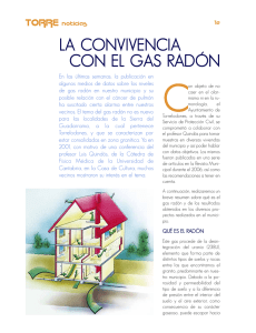 La convivencia con el gas radón.