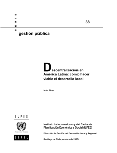 Serie Gestión pública - Repositorio CEPAL