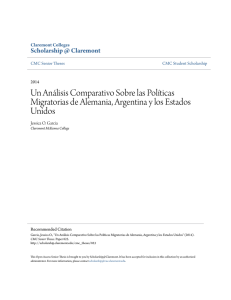 Un An&Atilde;&iexcl;lisis Comparativo Sobre las Pol&Atilde; ticas Migratorias de