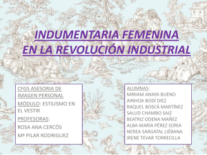 indumentaria femenina en la revolución industrial