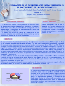 evaluacion de la quimioterapia intraperitoneal en el