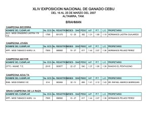 XLIV EXPOSICION NACIONAL DE GANADO CEBU