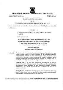 Reglamento de Jubilaciones y Pensiones del Personal