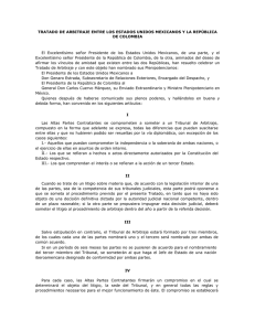 TRATADO DE ARBITRAJE ENTRE LOS ESTADOS UNIDOS