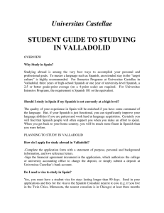 Universitas Castellae STUDENT GUIDE TO STUDYING IN