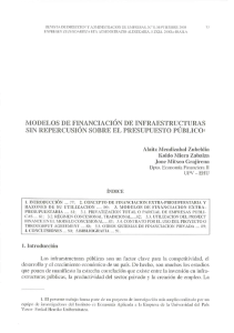 modelos de f inanciación de infraestructuras sin repercusion