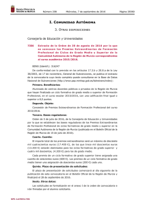 BORM 7 de septiembre 2016 - Boletín Oficial de la Región de Murcia