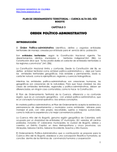 orden politico administrativo - Sociedad Geográfica de Colombia