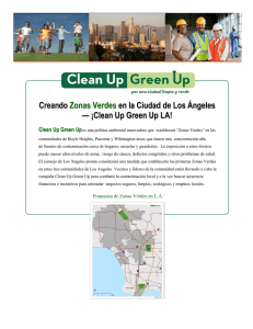 Creando Zonas Verdes en la Ciudad de Los Ángeles — ¡Clean Up