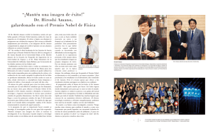 Dr. Hiroshi Amano, galardonado con el Premio Nobel de Física