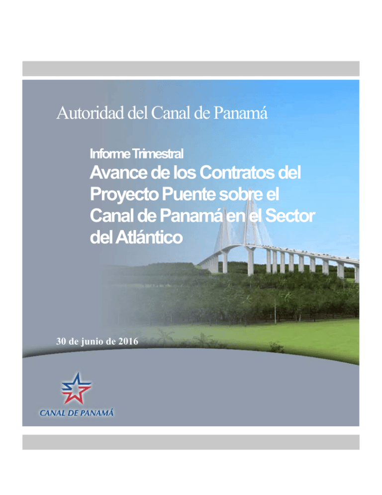 Autoridad Del Canal De Panamá Avance De Los Contratos Del