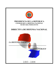 directiva de defensa nacional - Ministerio de Defensa Nacional