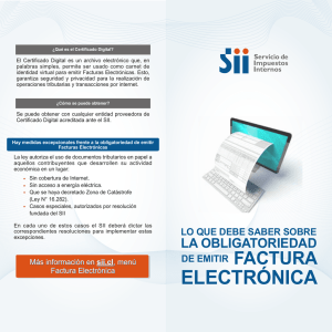 Obligatoriedad Factura Electrónica