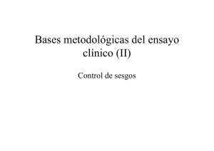 Bases metodológicas del ensayo clínico (II)