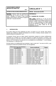 circular n° 1 - Reforma Tributaria 2014
