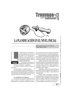 la planificación en el nivel inicial