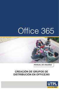 creación de grupos de distribución en office365