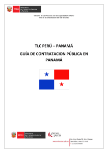 TLC PERÚ – PANAMÁ GUÍA DE CONTRATACION PÚBLICA EN