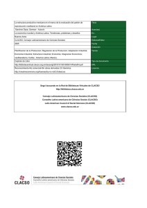 La estructura productiva mexicana en el marco de la