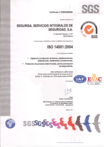 segurisa, servicios integrales de seguridad, sa