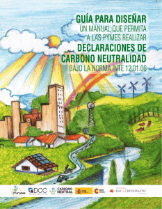 guía para diseñar declaraciones de carbono neutralidad