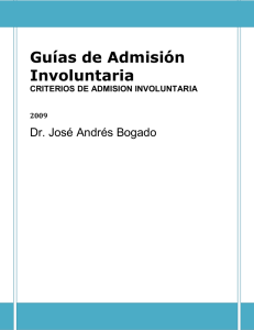 Guías de Admisión Involuntaria