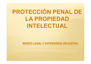 Protección penal de la propiedad intelectual - e-DATO