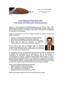 José Manuel Paéz Borrallo - Universidad Politécnica de Madrid