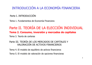 2. Consumo e inversión en ausencia de mercados de capitales