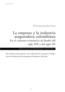 La empresa y la industria aseguradora colombiana