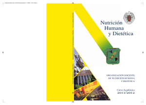 Nutrición Humana y Dietética - Universidad Complutense de Madrid