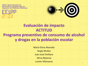 Evaluación de impacto ACTITUD Programa preventivo de consumo