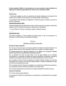 Decreto Legislativo 3/2003, de 4 de noviembre