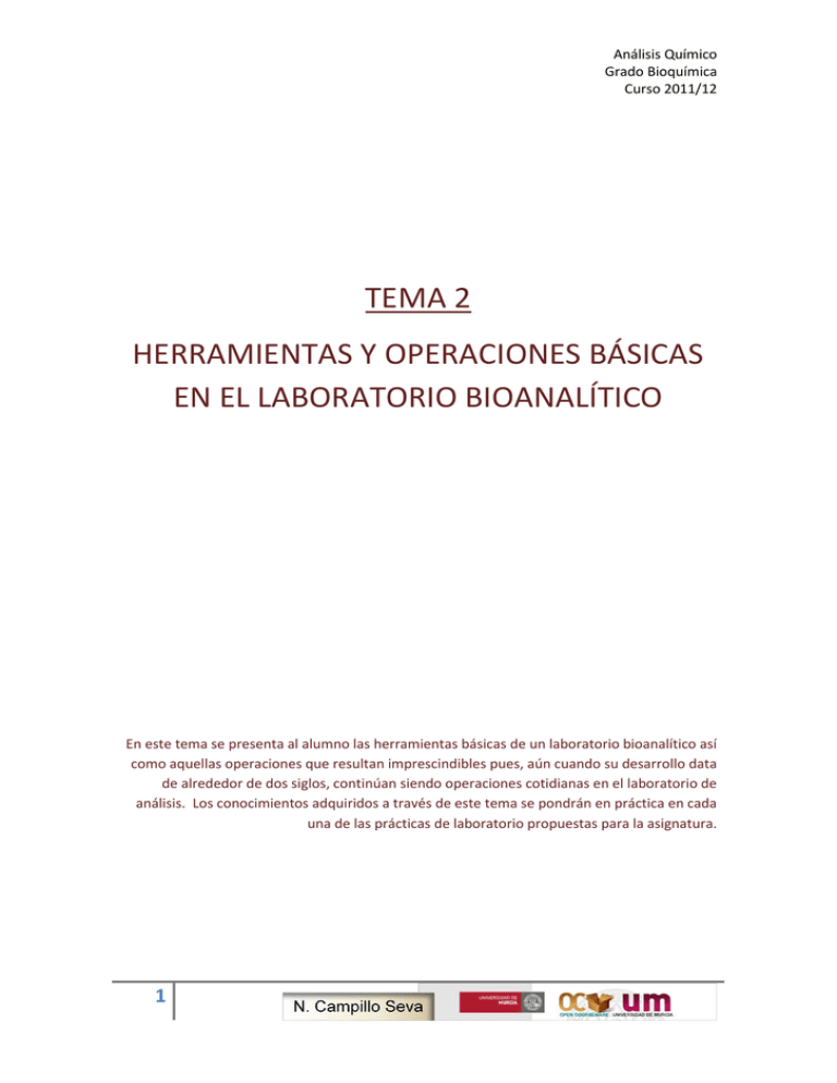 TEMA 2 HERRAMIENTAS Y OPERACIONES BÁSICAS EN EL