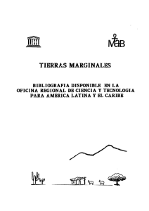 Tierras marginales: bibliografía disponible en - unesdoc