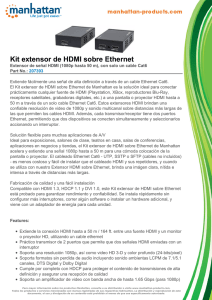 Kit extensor de HDMI sobre Ethernet