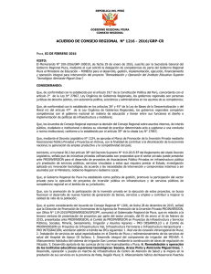 acuerdo n° 1216 - 2016 - Gobierno Regional de Piura