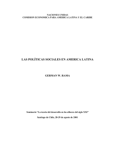 las politicas sociales en america latina