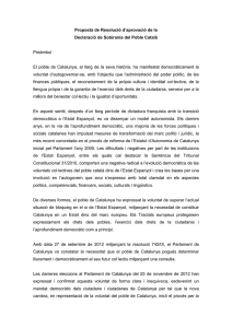 Proposta de Declaració de Sobirania del Poble Català